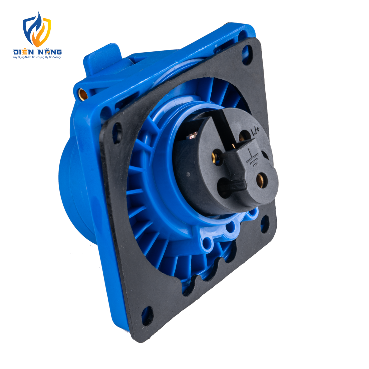 Ổ cắm loại cố định bắt trên bảng điện xéo 3 cực, 16A, IP44 mã MPN-413 - anh 3