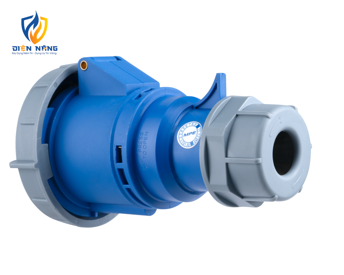 Ổ cắm di động có kẹp giữ dây 3 cực, 32A, IP67 mã MPN-2232 - anh 2