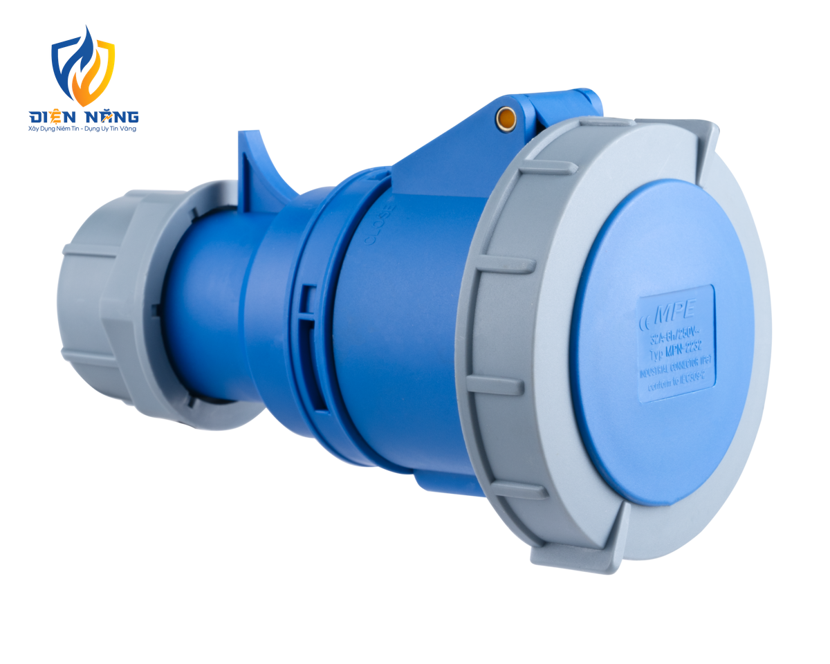 Ổ cắm di động có kẹp giữ dây 3 cực, 32A, IP67 mã MPN-2232 - anh 3