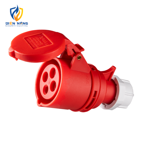 Ổ cắm di động có kẹp giữ dây 4 cực, 16A, IP44 mã MPN-214