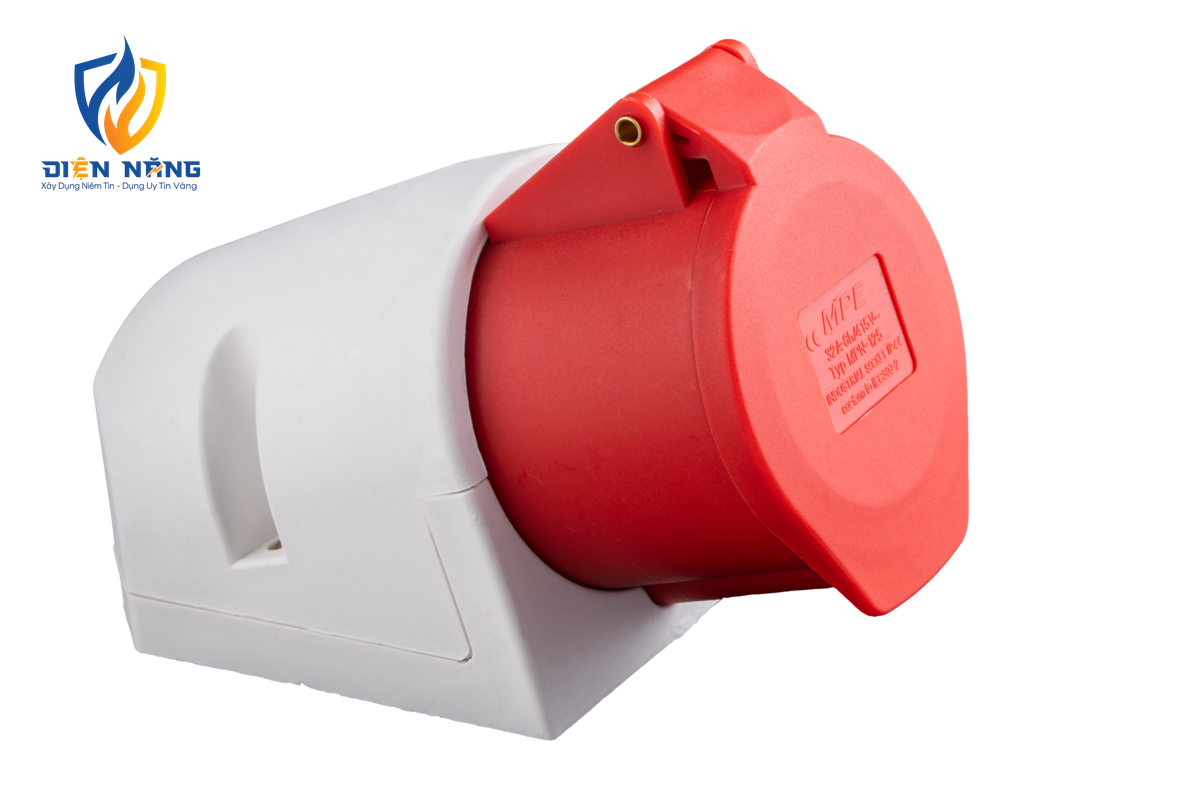 Ổ cắm cố định bắt trên tường 5 cực, 32A, IP44 mã MPN-125 - anh 2