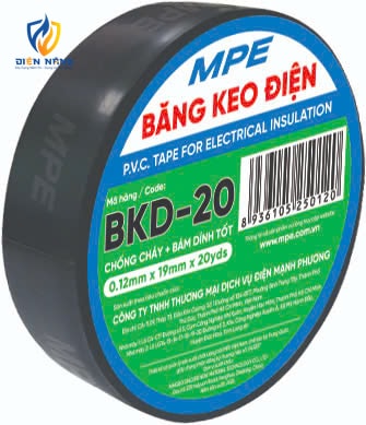 Băng keo điện màu đen (chất liệu PVC