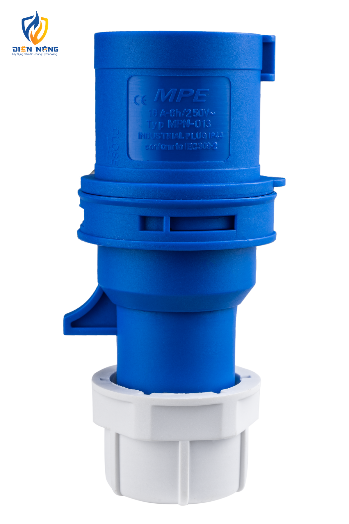Phích cắm loại di động có kẹp giữ dây 3 cực, 16A, IP44 mã MPN-013 - anh 3