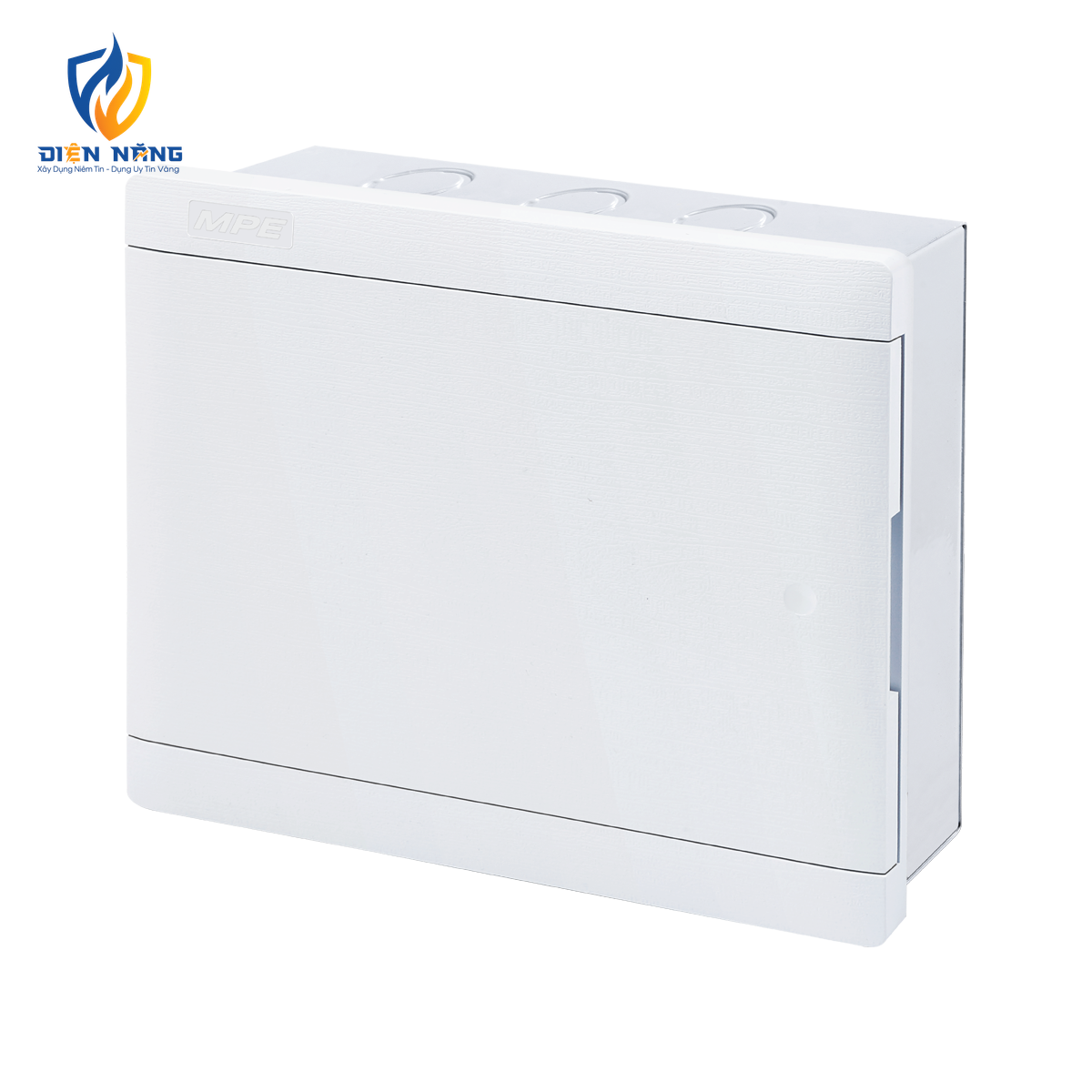 Tủ điện âm tường thanh ray điều chỉnh đa hướng, nắp mở ngang chứa MCB 6-8 cực mã G-8