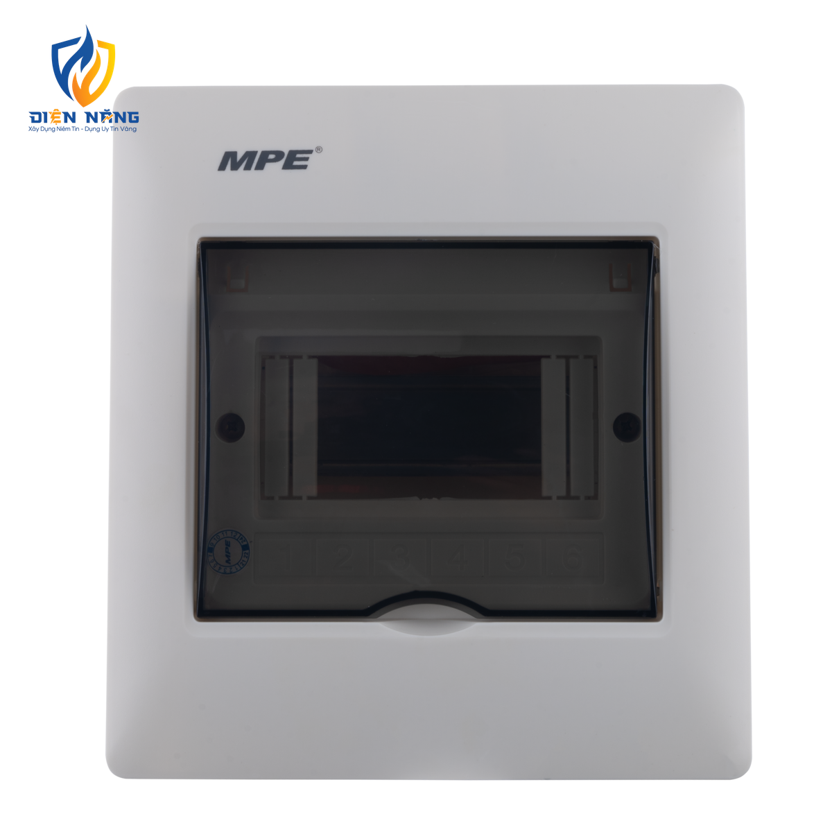 Tủ điện âm tường đế nhựa chứa MCB 5-6 cực mã TS-6/P - anh 5