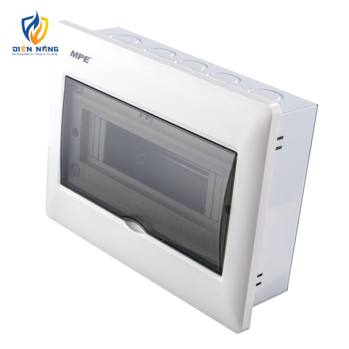 Tủ điện âm tường chứa MCB 7-10 cực mã TS-10