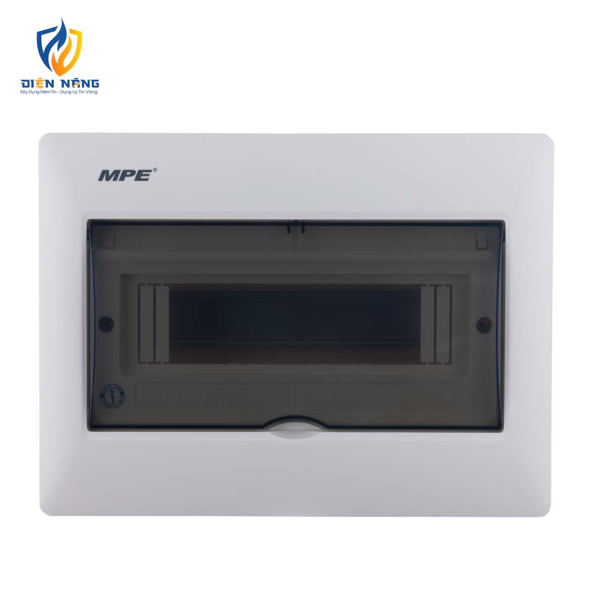 Tủ điện âm tường đế nhựa chứa MCB 7-10 cực mã TS-10/P - anh 2
