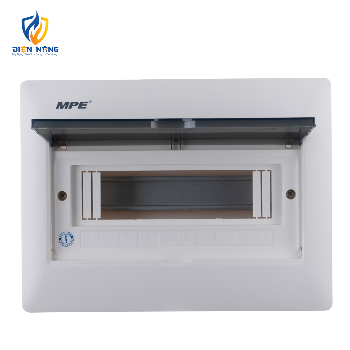 Tủ điện âm tường đế nhựa chứa MCB 7-10 cực mã TS-10/P - anh 4