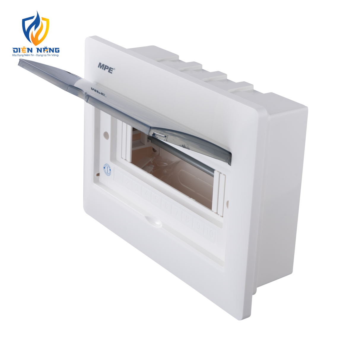 Tủ điện âm tường đế nhựa chứa MCB 7-10 cực mã TS-10/P - anh 5