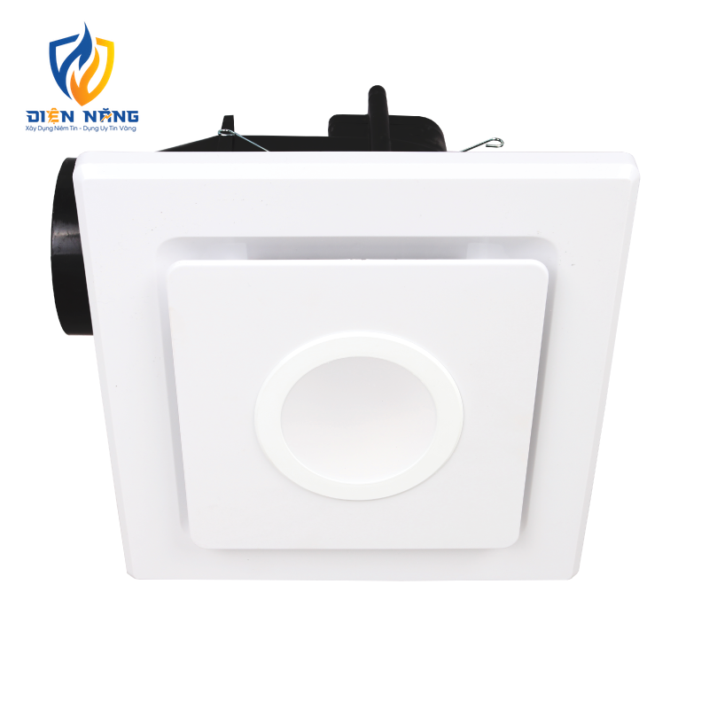 Quạt hút ốp trần Ceiling mặt vuông, kết hợp đèn DLC-9/3C mã AFCL-130S9