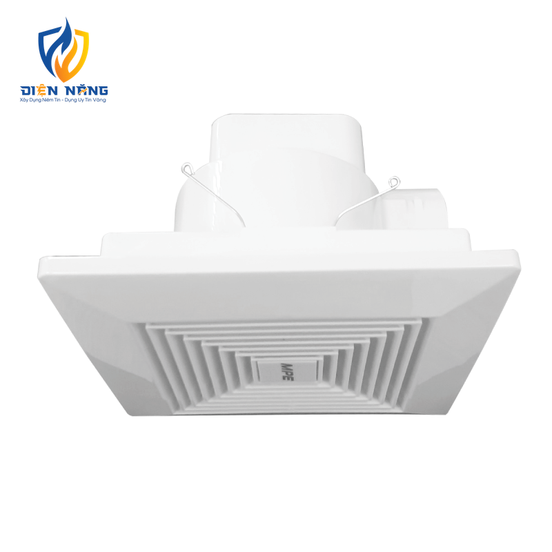 Quạt hút âm trần có mặt che bảo vệ, mặt vuông, đục lỗ trần 200mm mã AFC-130