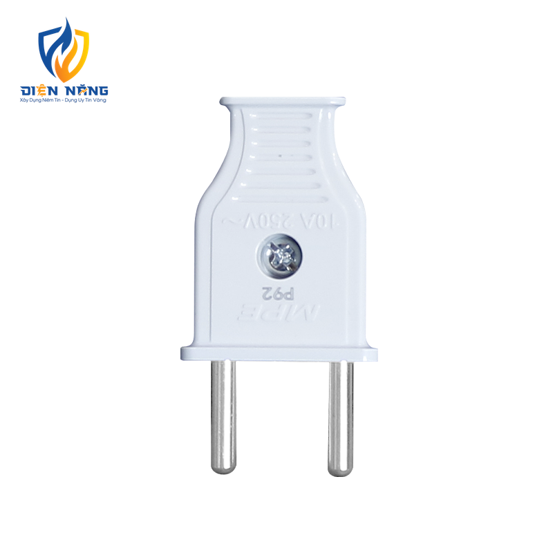 Phích cắm 2 chấu tròn 4.5mm, 10A-250V mã PL2