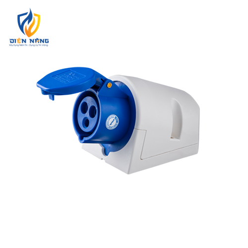 Ổ cắm cố định bắt trên tường 3 cực, 16A, IP44 mã MPN-113