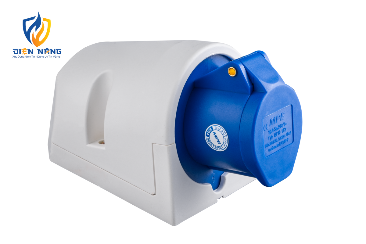 Ổ cắm cố định bắt trên tường 3 cực, 16A, IP44 mã MPN-113 - anh 3