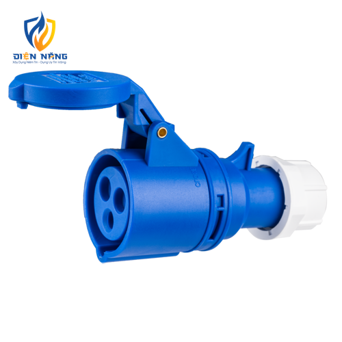 Ổ cắm di động có kẹp giữ dây 3 cực, 16A, IP44 mã MPN-213
