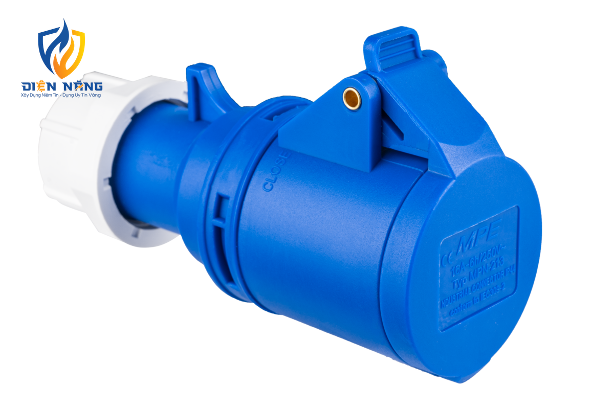 Ổ cắm di động có kẹp giữ dây 3 cực, 16A, IP44 mã MPN-213 - anh 2