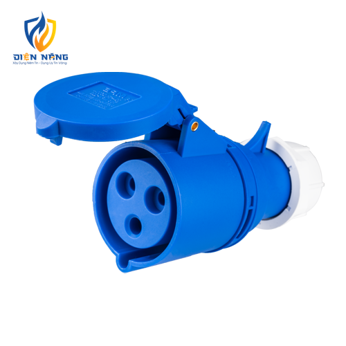 Ổ cắm di động có kẹp giữ dây 3 cực, 32A, IP44 mã MPN-223