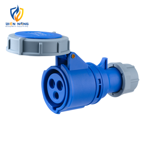 Ổ cắm di động có kẹp giữ dây 3 cực, 16A, IP67 mã MPN-2132
