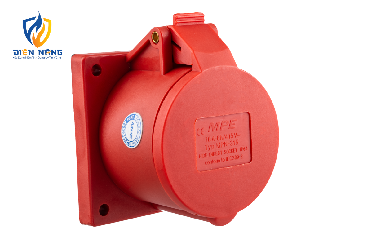 Ổ cắm loại cố định bắt trên bảng điện 5 cực, 16A, IP44 mã MPN-315 - anh 3