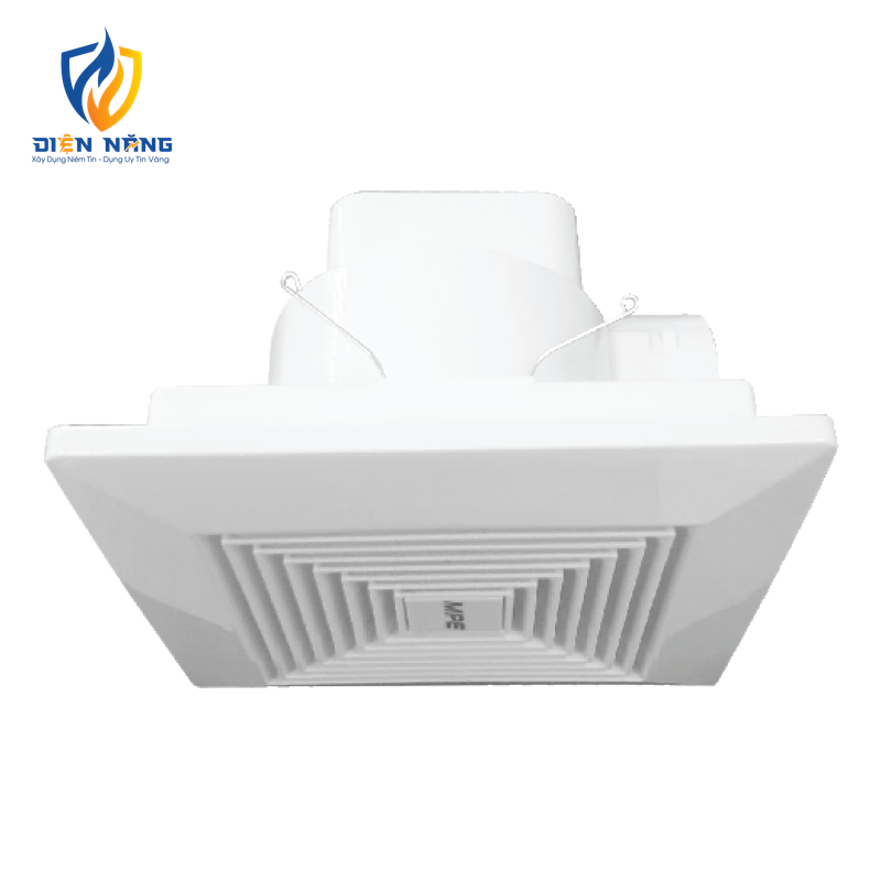 Quạt hút âm trần có mặt che bảo vệ, mặt vuông, đục lỗ trần 250mm mã AFC-250