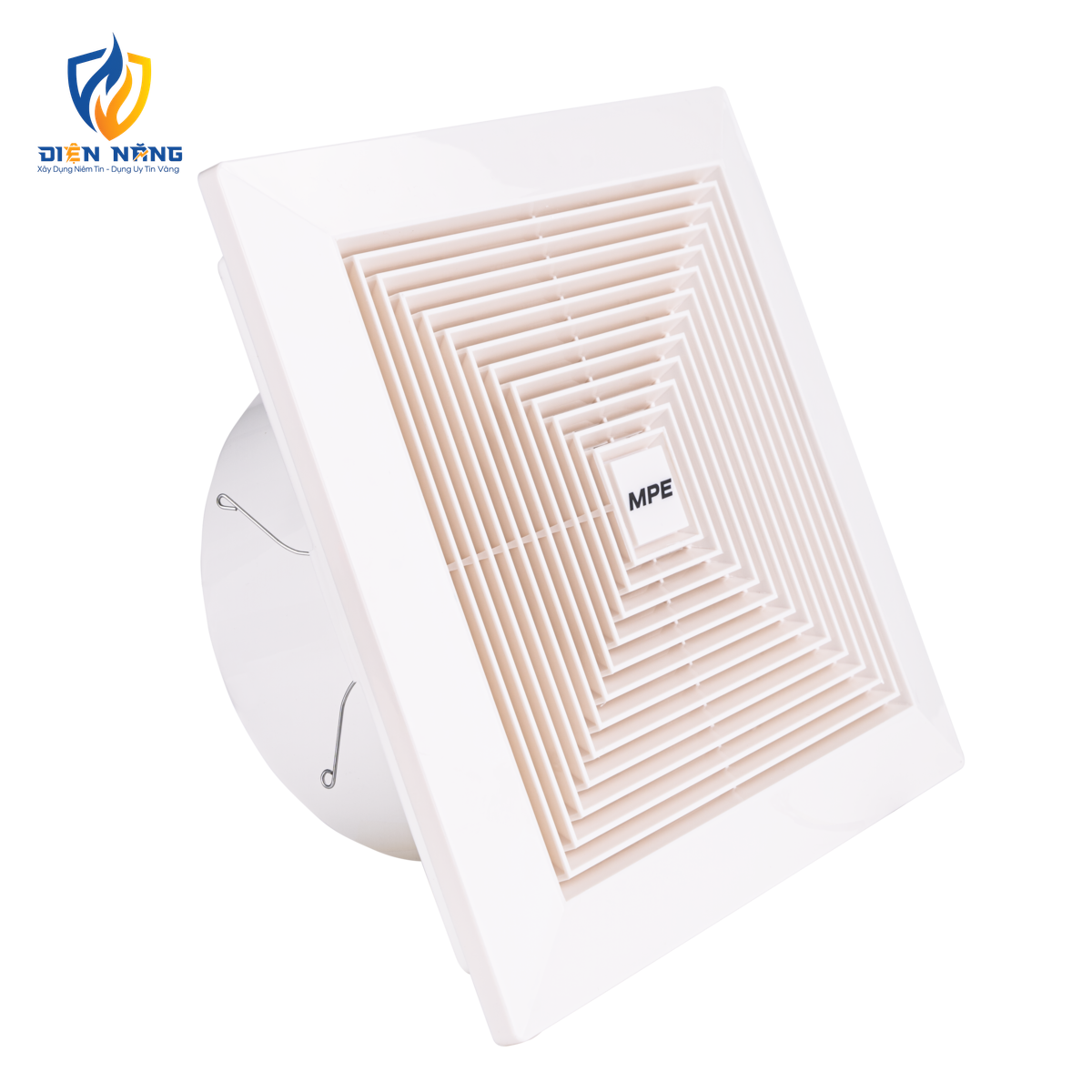 Quạt hút âm trần có mặt che bảo vệ, mặt vuông, đục lỗ trần 292mm mã AFC-300 - anh 2