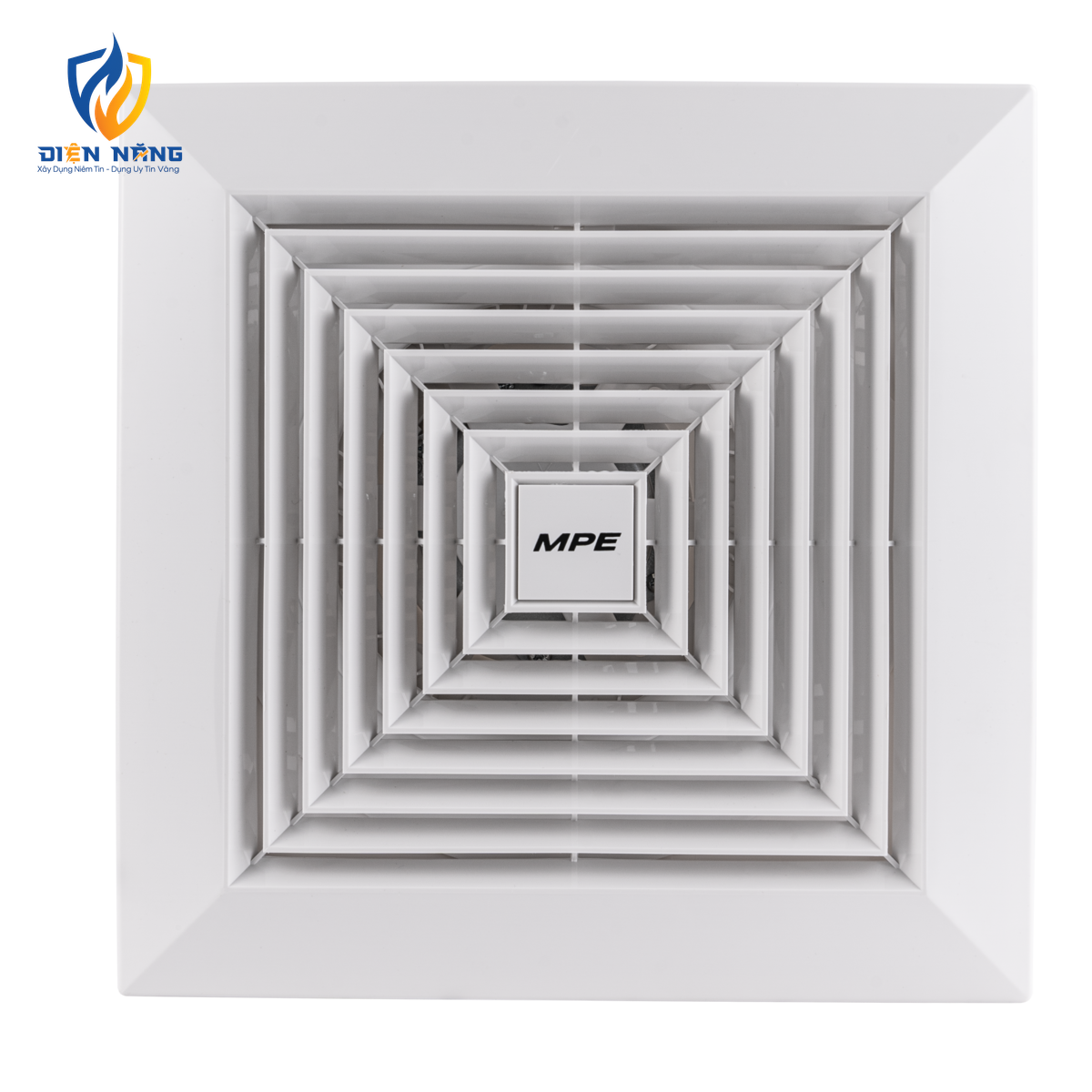 Quạt hút âm trần mô tơ bạc đạn, mặt vuông, đục lỗ trần 230mm mã AFC2-250