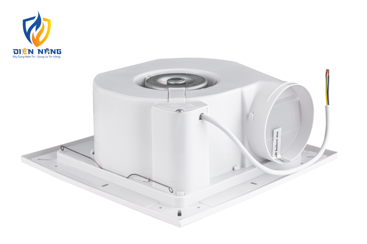 Quạt hút âm trần mô tơ bạc đạn, mặt vuông, đục lỗ trần 230mm mã AFC2-250 - anh 2