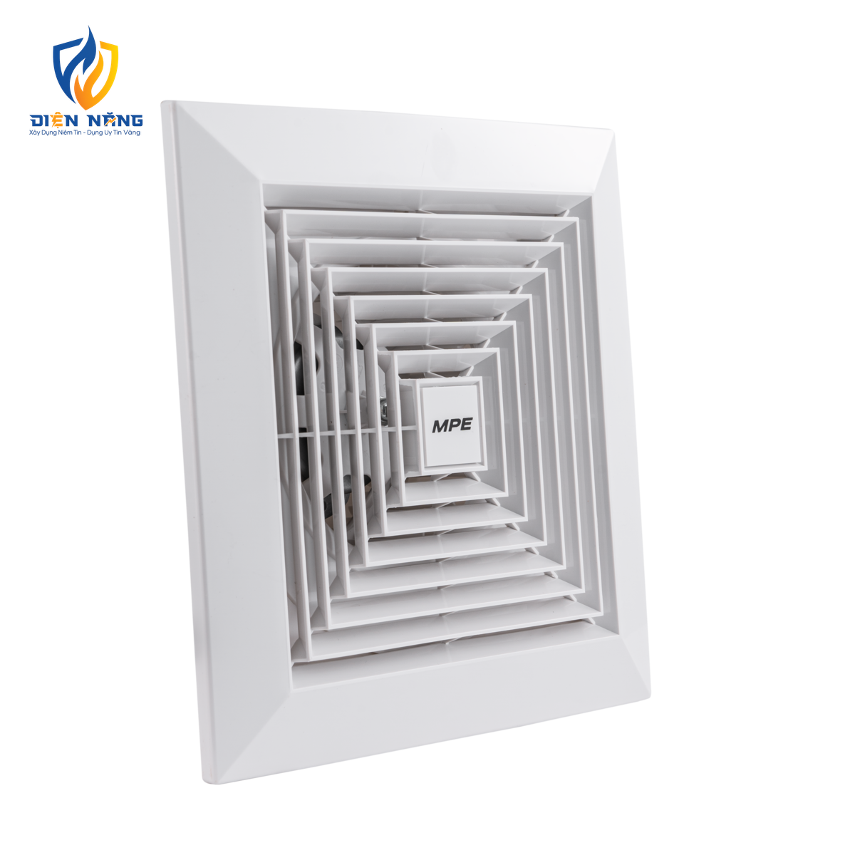 Quạt hút âm trần mô tơ bạc đạn, mặt vuông, đục lỗ trần 230mm mã AFC2-250 - anh 3