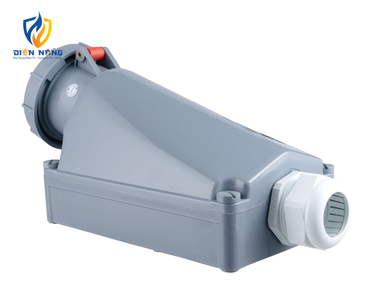 Ổ cắm cố định bắt trên tường 4 cực, 125A, IP67 mã MPN-1442 - anh 2