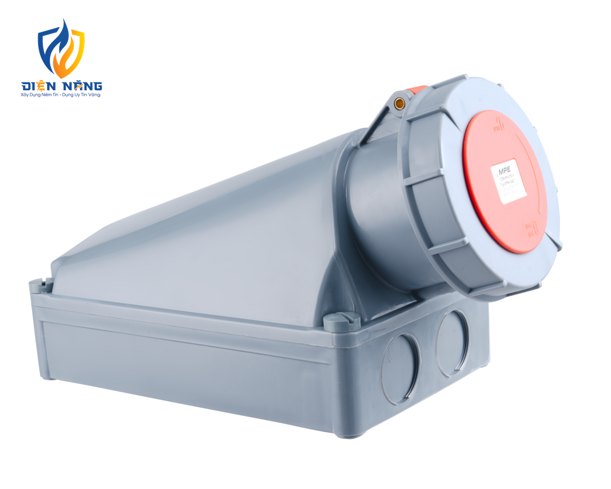 Ổ cắm cố định bắt trên tường 4 cực, 125A, IP67 mã MPN-1442 - anh 3
