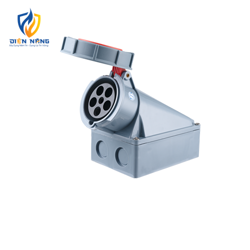 Ổ cắm cố định bắt trên tường 5 cực, 63A, IP67 mã MPN-1352