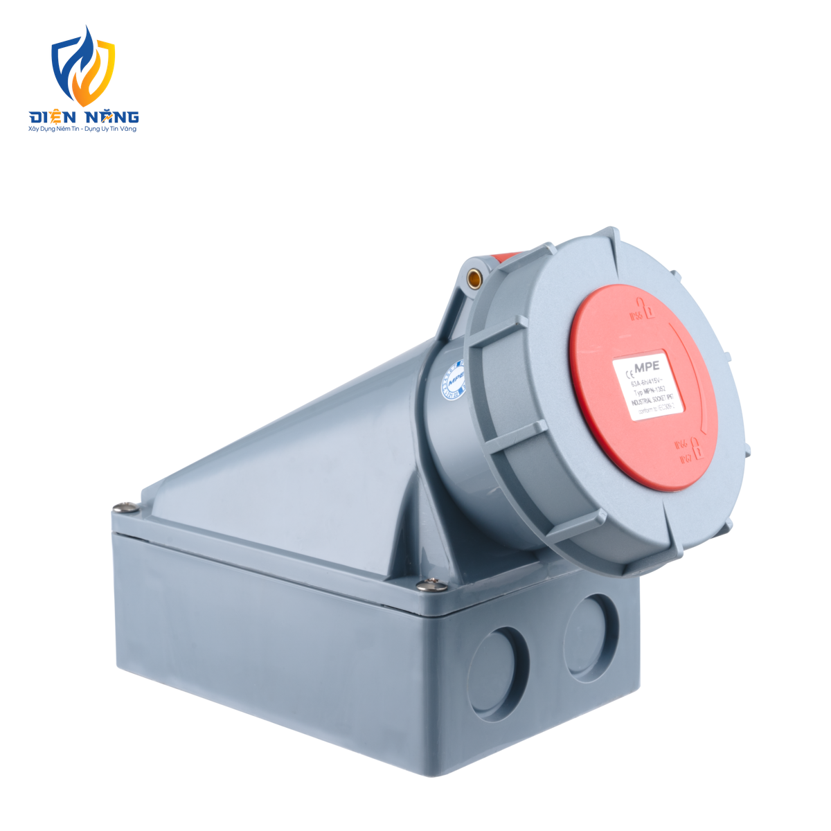 Ổ cắm cố định bắt trên tường 5 cực, 63A, IP67 mã MPN-1352 - anh 2