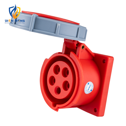 Ổ cắm loại cố định bắt trên bảng điện 5 cực, 16A, IP67 mã MPN-3152