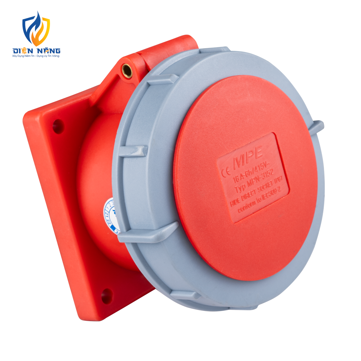 Ổ cắm loại cố định bắt trên bảng điện 5 cực, 16A, IP67 mã MPN-3152 - anh 2