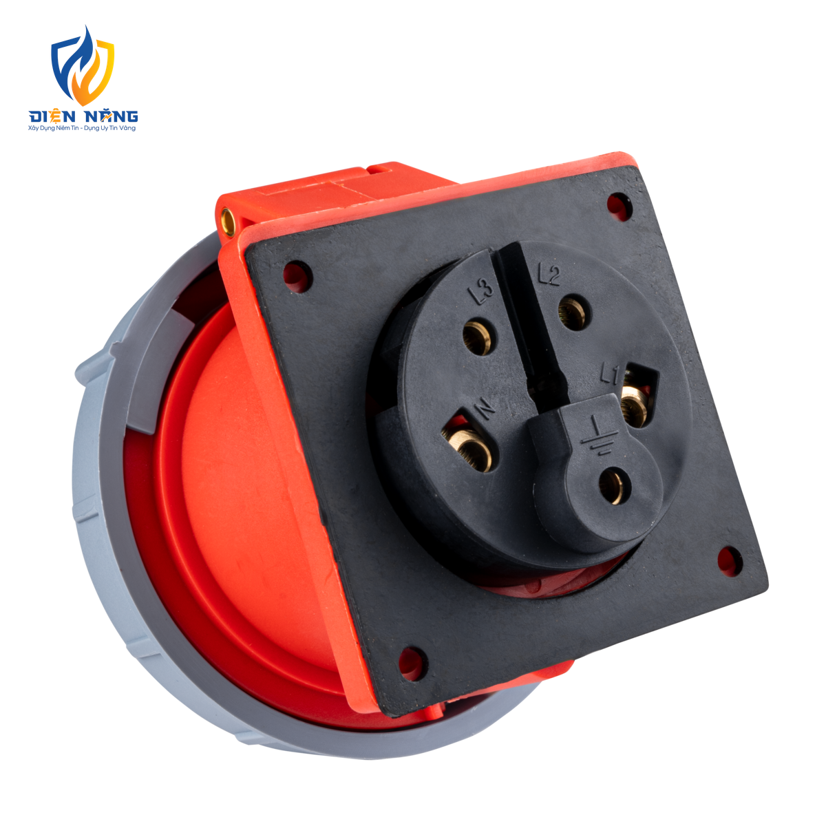 Ổ cắm loại cố định bắt trên bảng điện 5 cực, 32A, IP67 mã MPN-3252 - anh 3