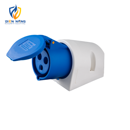 Ổ cắm cố định bắt trên tường 3 cực, 32A, IP44 mã MPN-123