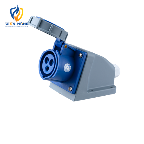 Ổ cắm cố định bắt trên tường 3 cực, 16A, IP67 mã MPN-1132