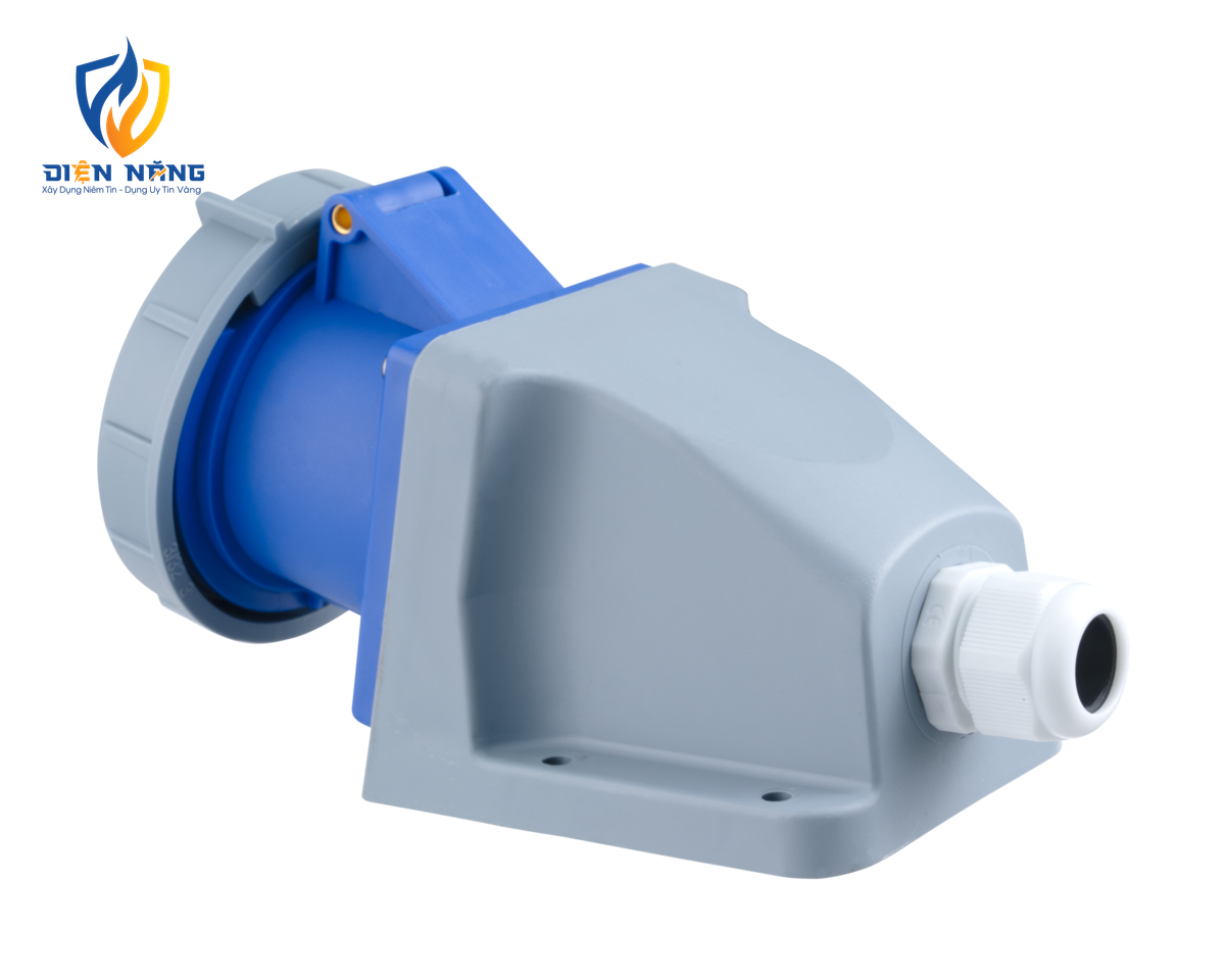 Ổ cắm cố định bắt trên tường 3 cực, 32A, IP67 mã MPN-1232 - anh 3