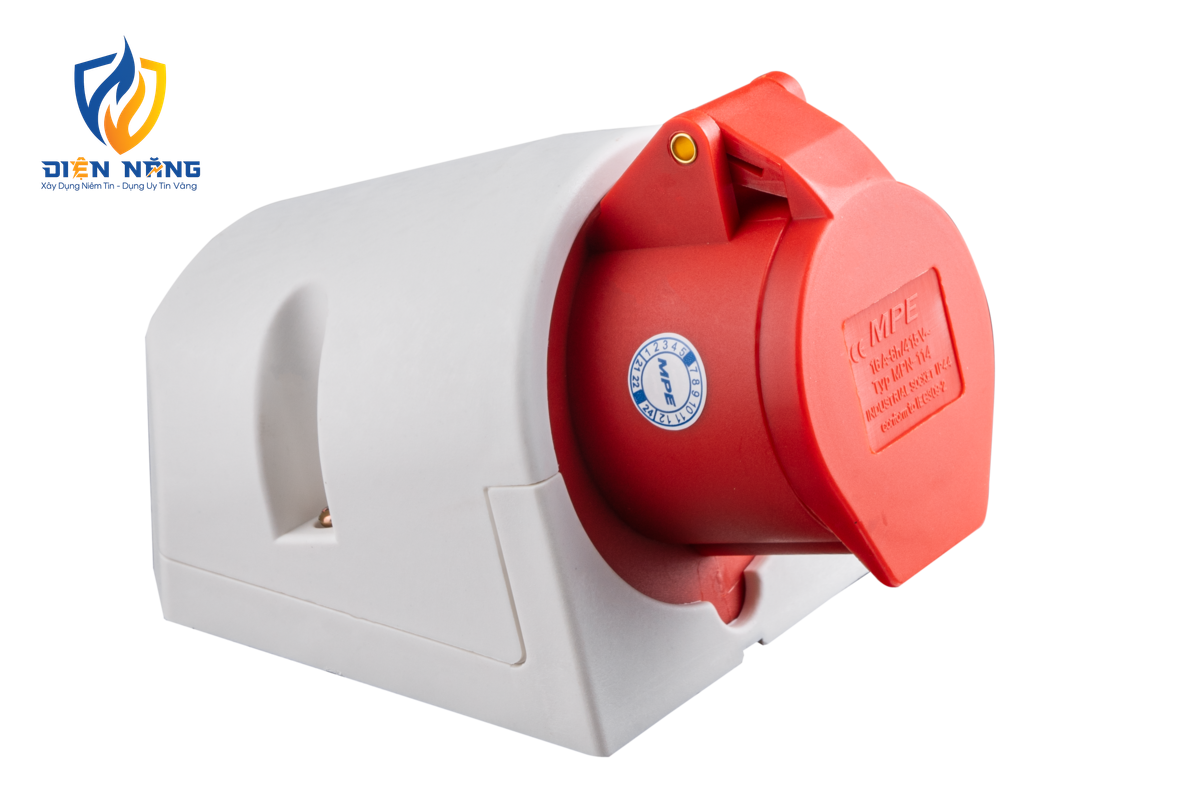 Ổ cắm cố định bắt trên tường 4 cực, 16A, IP44 mã MPN-114 - anh 3