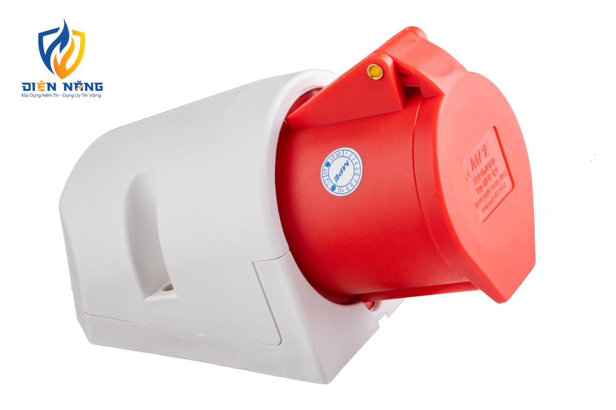 Ổ cắm cố định bắt trên tường 4 cực, 32A, IP44 mã MPN-124 - anh 2