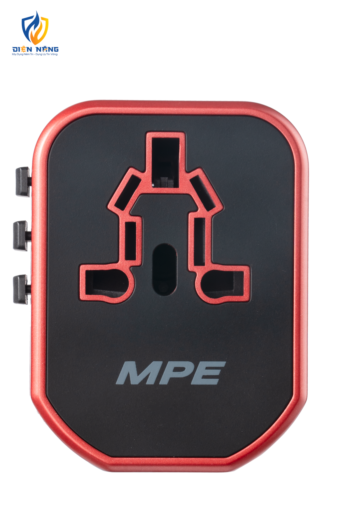 Ổ cắm du lịch đa năng, chân cắm kiểu Châu Âu, Úc, Mỹ Tích hợp 2 sạc USB mã TA5 - anh 3