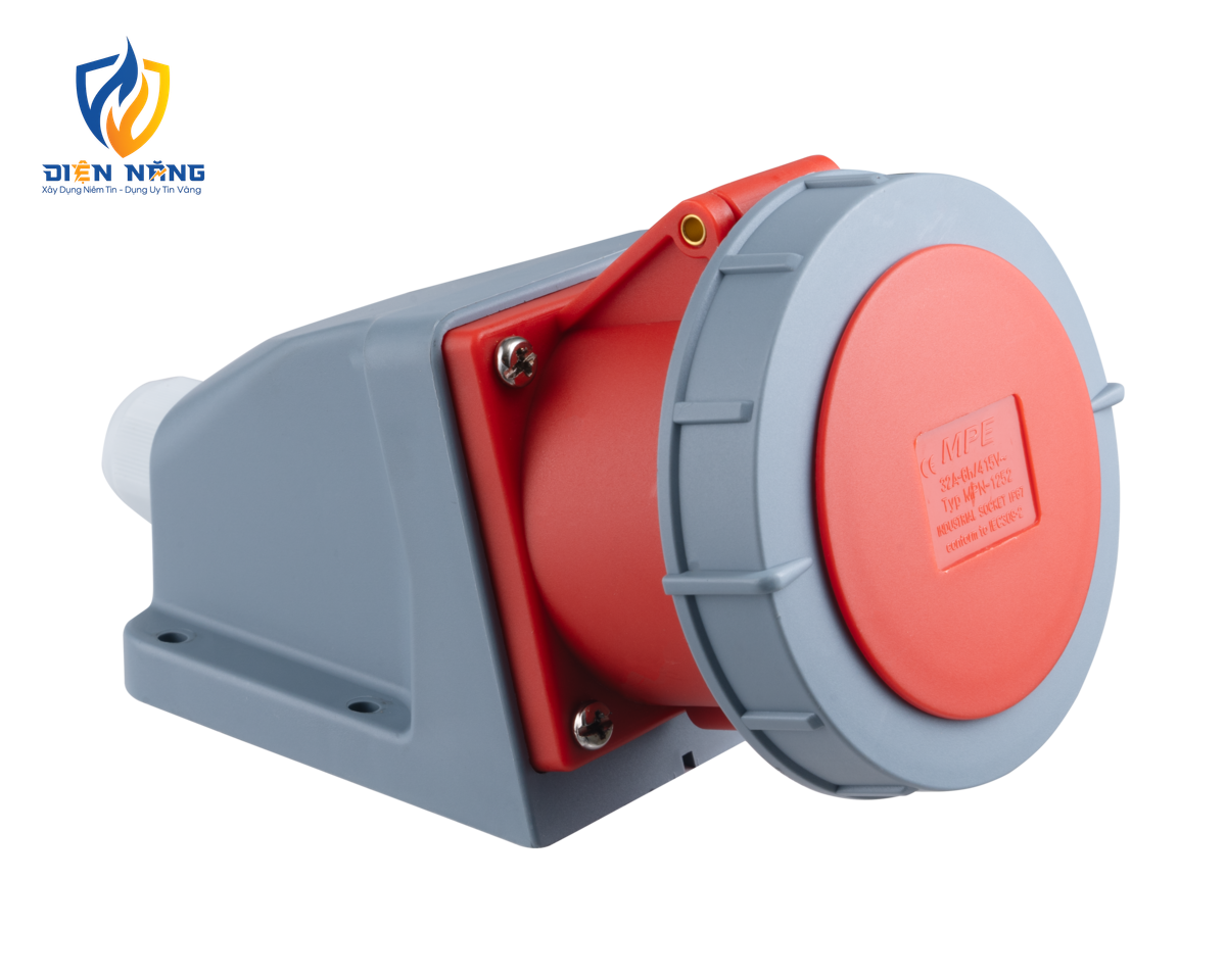 Ổ cắm cố định bắt trên tường 5 cực, 32A, IP67 mã MPN-1252 - anh 2