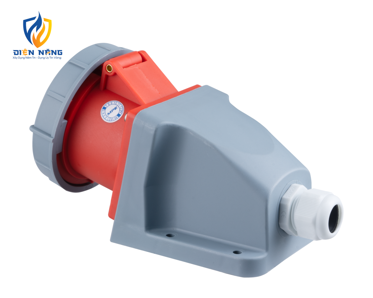 Ổ cắm cố định bắt trên tường 5 cực, 32A, IP67 mã MPN-1252 - anh 3