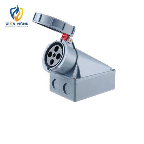 Ổ cắm cố định bắt trên tường 4 cực, 63A, IP67 mã MPN-1342