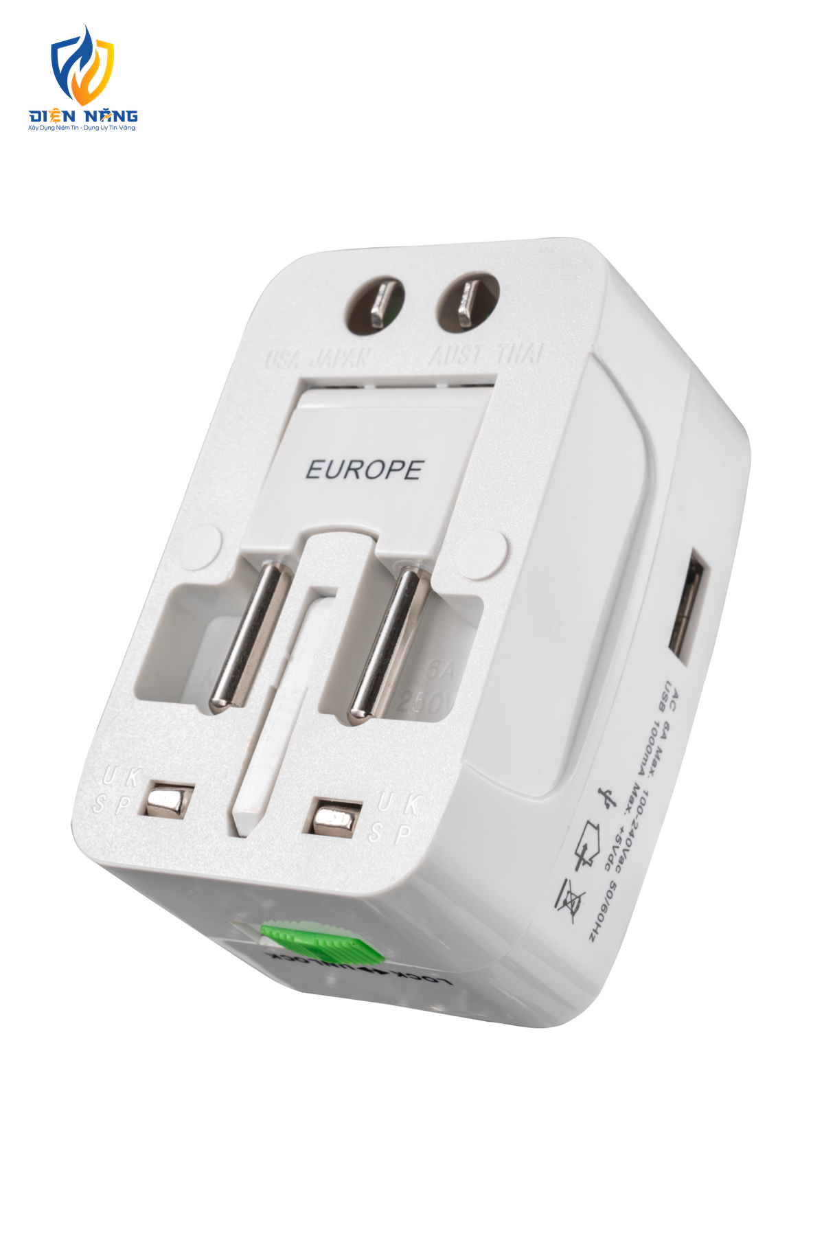 Ổ cắm du lịch, Tích hợp cổng USB mã TA3 - anh 3