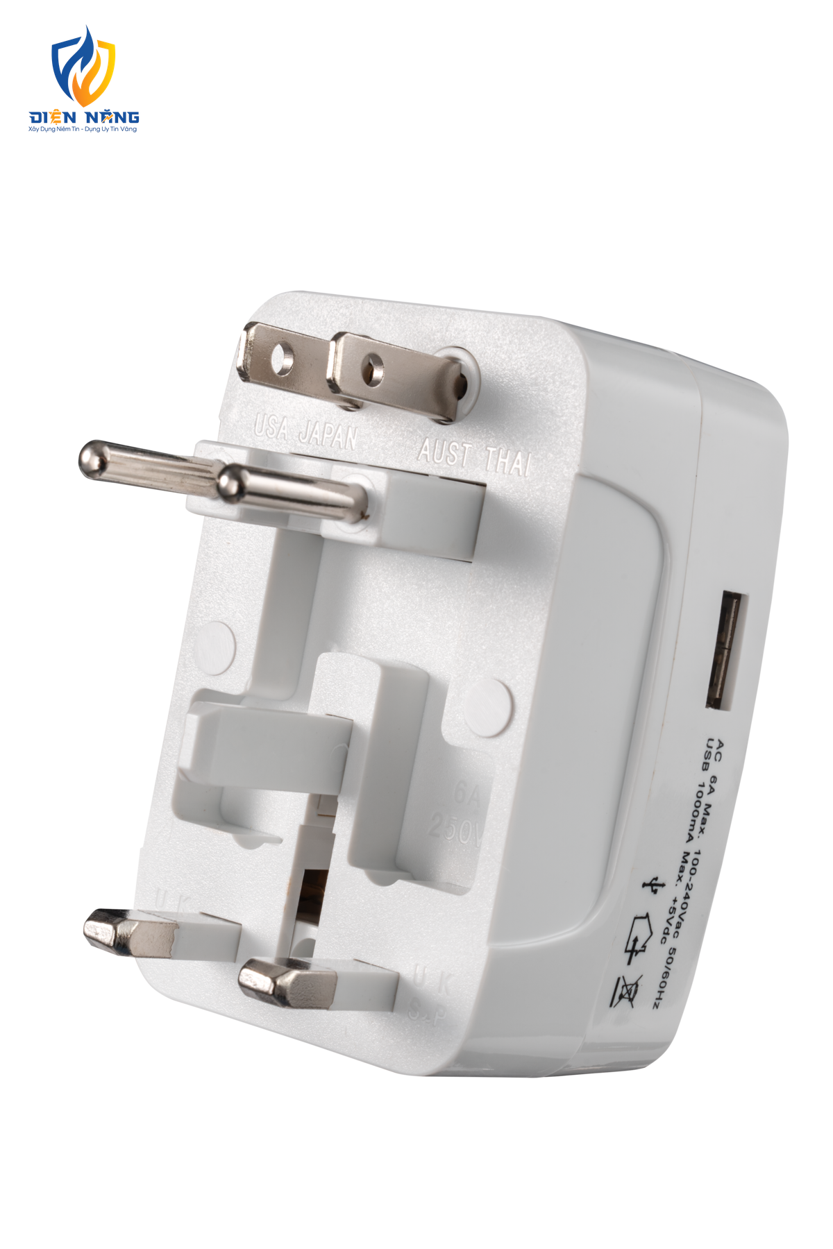 Ổ cắm du lịch, Tích hợp cổng USB mã TA3 - anh 4