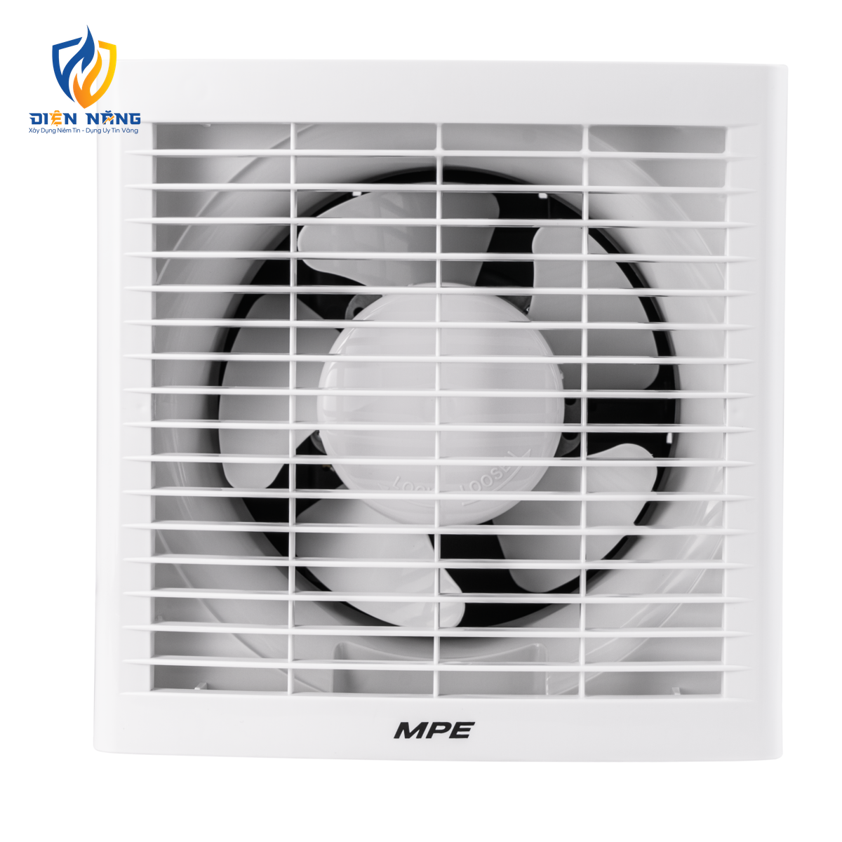 Quạt hút âm tường mô tơ bạc đạn, mặt vuông, đục lỗ tường 192mm mã AF2-150