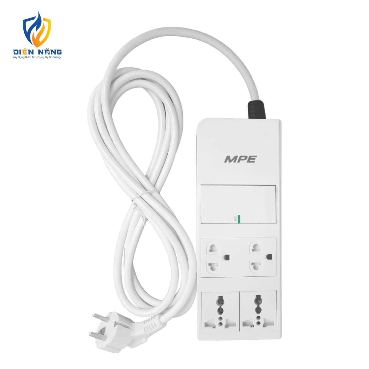 Ổ cắm di động 3 ổ cắm, Tích hợp công tắc 2 cực mã AM6S3