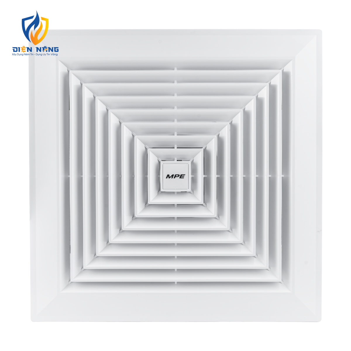 Quạt hút âm trần mô tơ bạc đạn, mặt vuông, đục lỗ trần 480mm mã AFC2-600