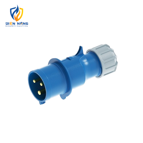 Phích cắm loại di động có kẹp giữ dây 3 cực, 16A, IP44 mã MPN2-013